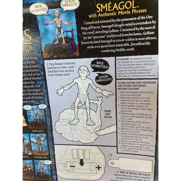 Lord of The Rings Return of the King Electronic Talking Smeagol NEW - Picture 6 of 7